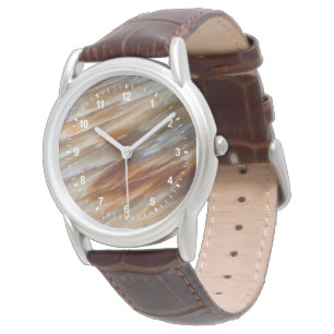 Montre Bois pétrifié déchiqueté