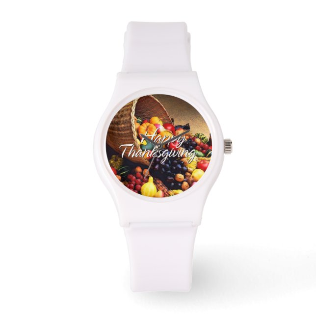 Montre Bon thanksgiving 12 Options de surveillance et de  (Recto)