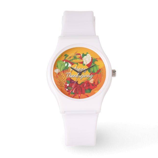 Montre Bon thanksgiving 6 Options de surveillance et de n (Recto)