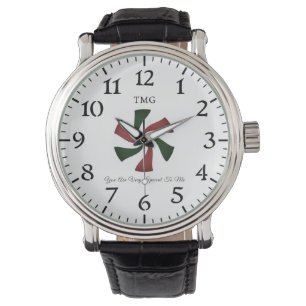Montre Bonbons de menthe de Noël personnalisé