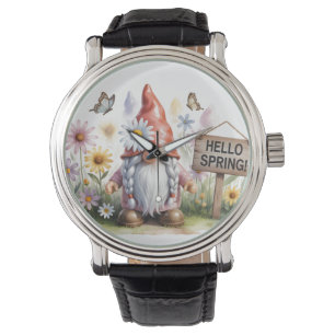 Montre Bonjour Nain de Jardin du Printemps : Joli Nain av