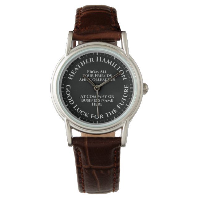 Montre Bonne chance pour l'avenir Laisser regarder cadeau (devant)