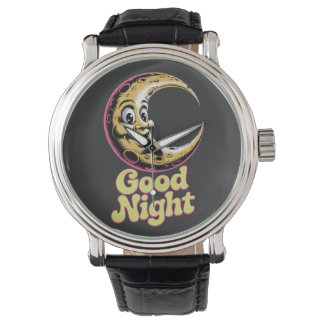 Montre Bonne nuit Retro Moon