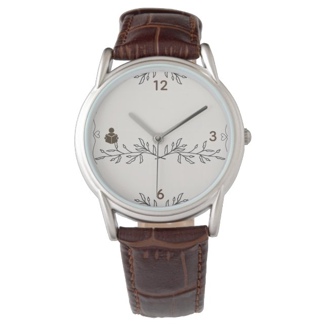 Montre Book Lover eWatch Design for Readers (devant)