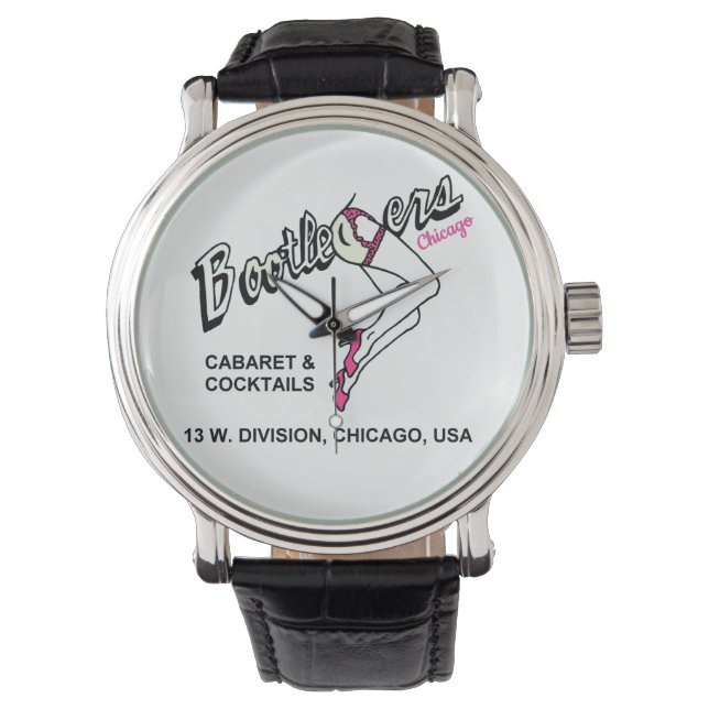 Montre Bootleggers Cabaret et Cocktails, Chicago, IL (devant)