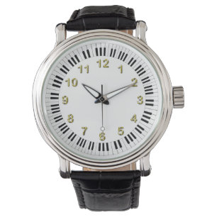 Montre Bordure ronde du clavier de piano