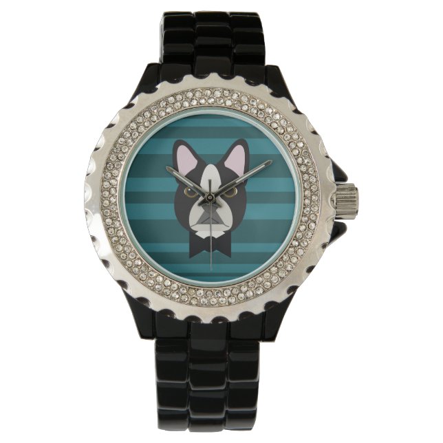 Montre Boston Terrier (devant)