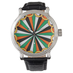 Montre boucle de face d'impression personnalisée couleur 