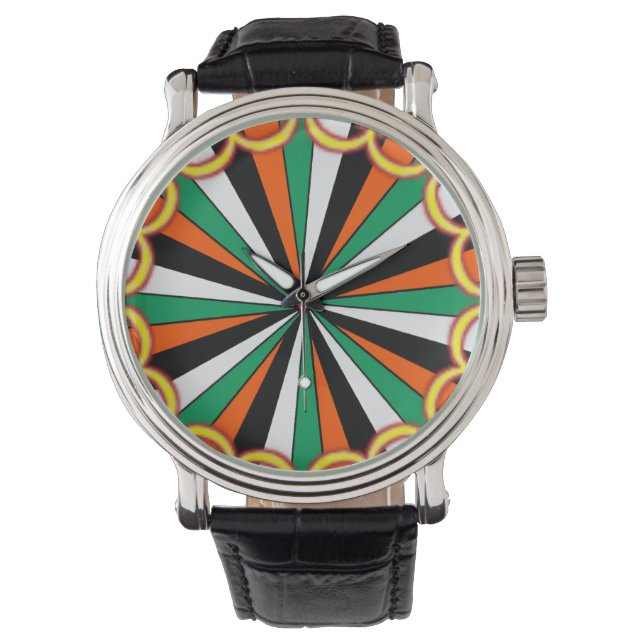 Montre boucle de face d'impression personnalisée couleur  (devant)