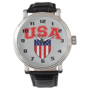 Montre Bouclier américain très patriotique