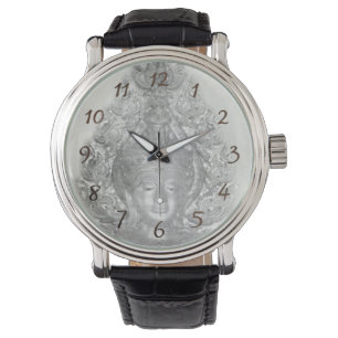 Montre bouddha argenté
