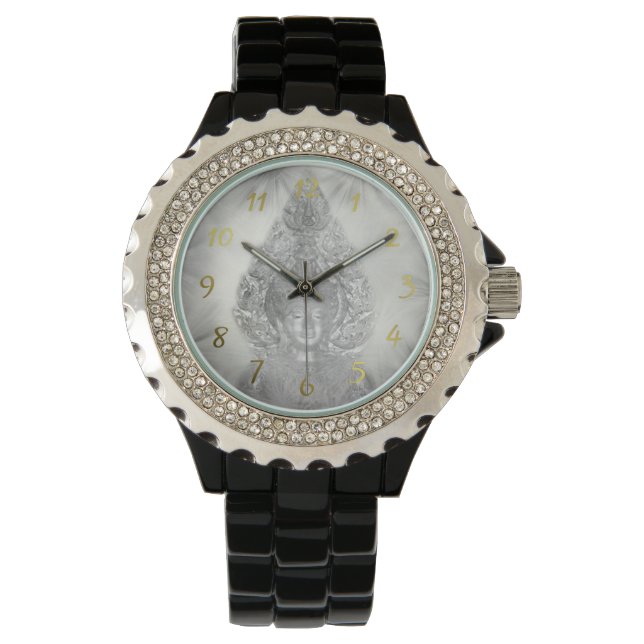 Montre bouddha en argent (devant)