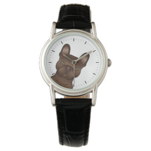 Montre Bouledogue français brun / Frenchie Chien de dessi