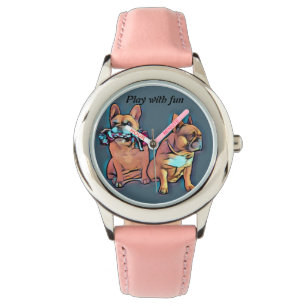 Montre Bouledogue français deux amis Bouledogue Français