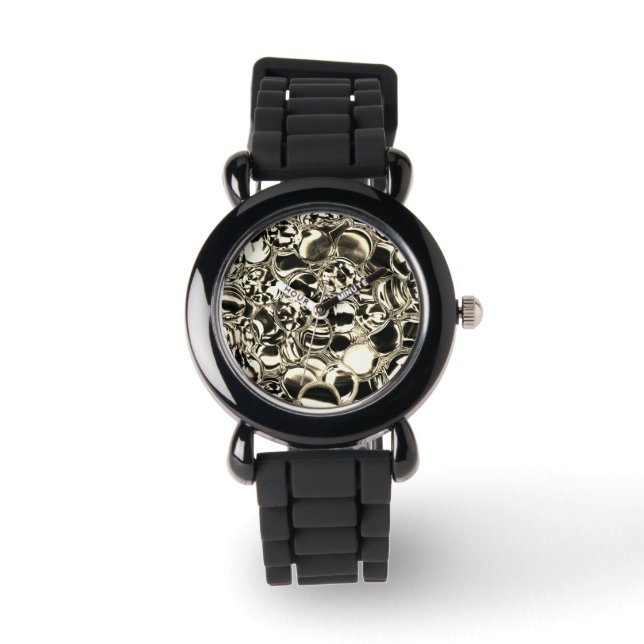 Montre Boules d'or ou bulles de luminosité en verre ? (Recto)