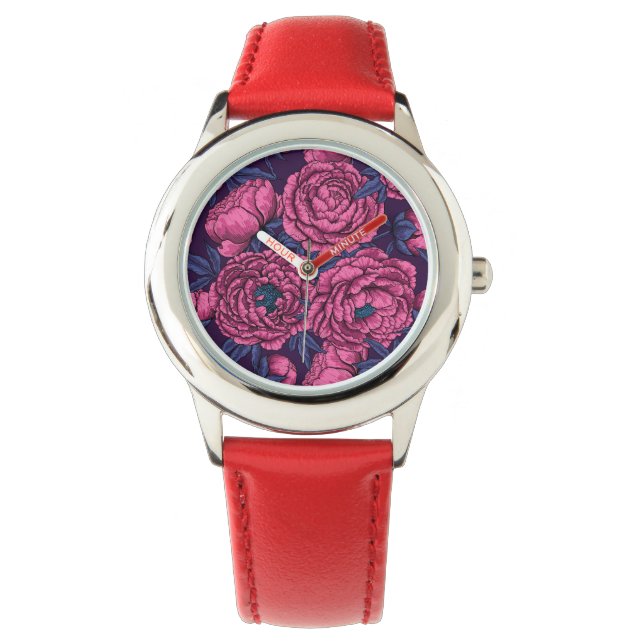 Montre Bouquet de galets roses (devant)