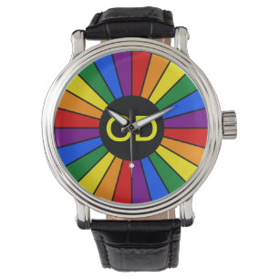 Montre BOUTON À DRAPEAU PLANIFIÉ RAYS + votre signe ou vo