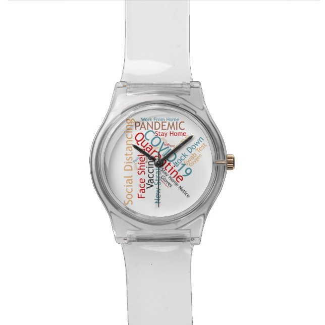 Montre  Bouton Covid (Fermer)