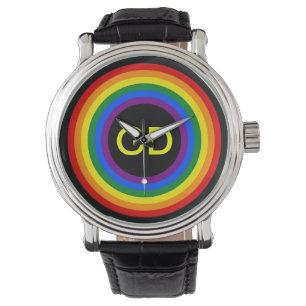Montre BOUTON DRAPEAU PLANIFIÉ + votre signe ou votre mon