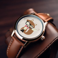 Bow Cravate et lunettes Hipster Renard Brown