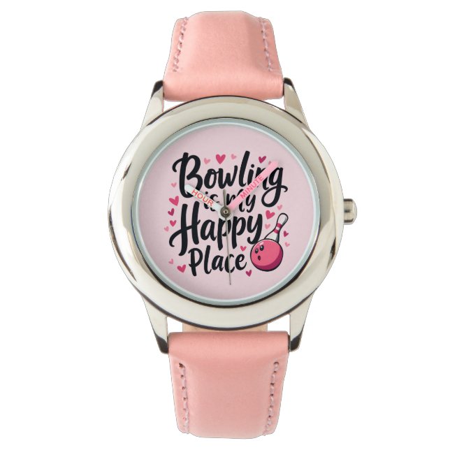 Montre Bowling Lover Cute Retro esthétique Sports Design (devant)