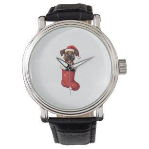 Montre Boxer Christmas Stocking chien