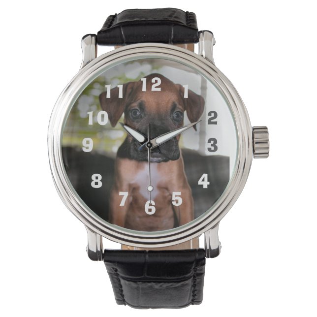 Montre Boxer collier plaqué argent bébé (devant)