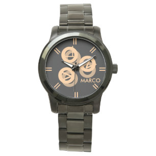 Montre-bracelet à deux tons surdimensionnée pour f
