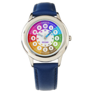 Montre-bracelet à l'arc-en-ciel