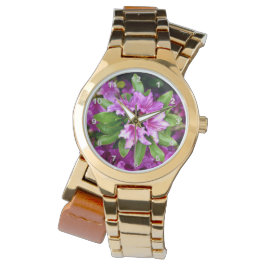 Montre-bracelet de bouclage d'or d'Azelia