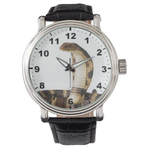 Montre-bracelet de conception "de cobra de roi"
