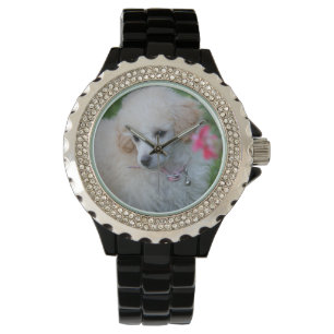 Montre-bracelet de fausse pierre de chien de