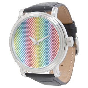 Montre-bracelet de fierté d'arc-en-ciel de soutie