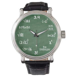 Montre-bracelet de geek de maths