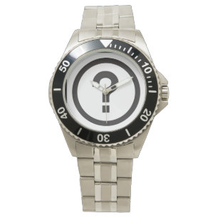 Montre-bracelet de point d'interrogation