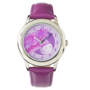 Montre-bracelet de pourpre d'art de poney/cheval