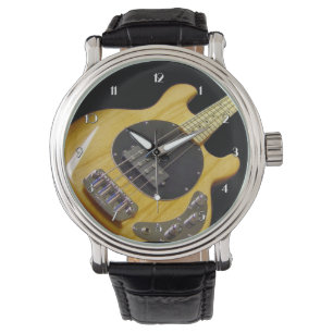 Montre-bracelet électrique de guitare basse