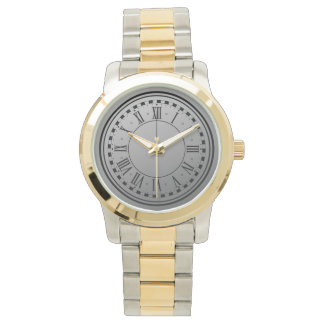 Montre bracelet élégante pour homme en deux tons e
