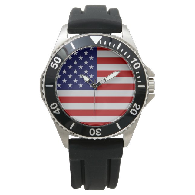 Montre Bracelet en acier inoxydable pour drapeau a (devant)