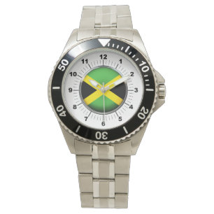 Montre bracelet en acier inoxydable pour Drapeau J