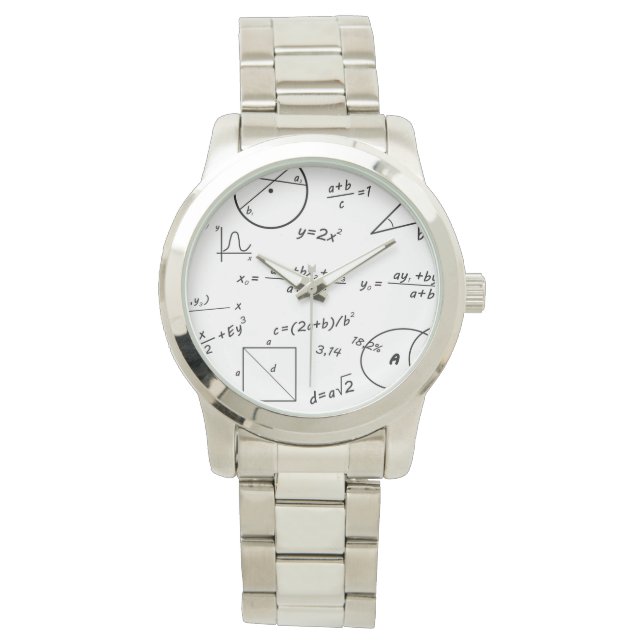Montre Bracelet en argent surdimensionné tableau b (devant)