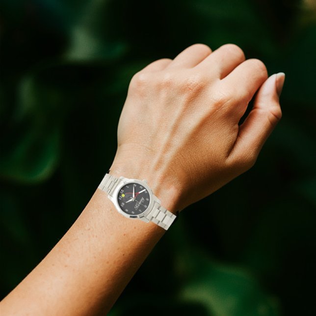 Montre Bracelet en Argent Unisex surdimensionné Tennis (Créateur téléchargé)