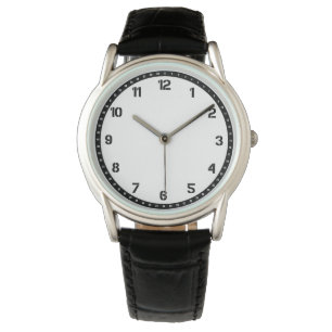 Montre Bracelet en caoutchouc protecteur de couronne noir