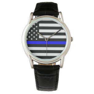 Montre-bracelet mince d'hommes de Blue Line -