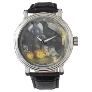 Montre-bracelet mystique d'art de Raven