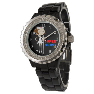 Montre-bracelet superbe de fausse pierre