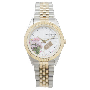 Montre bracelet Unisex à deux tons pour la Fête de