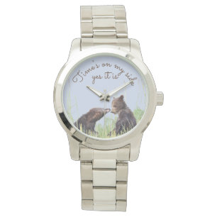 Montre Bracelet Unisex avec oursons de grizzlis