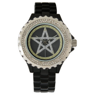 montre-bracelet wiccan de wicca de penta de