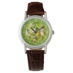 Montre Branches de poires et Motif de poires